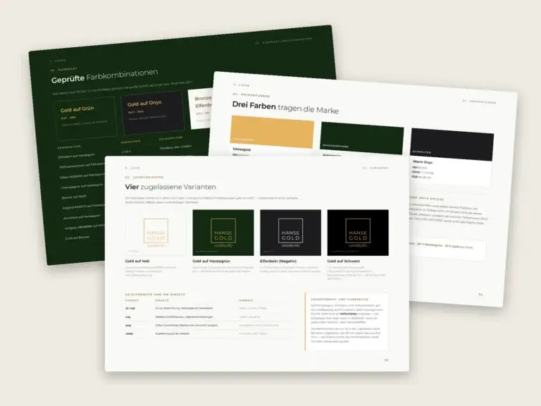 Webdesign Hamburg: Corporate-Design-Guide für HanseGold Hamburg